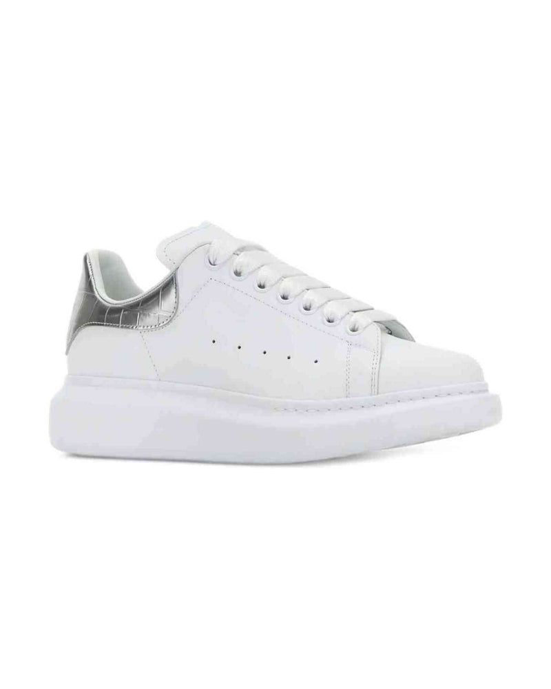 Alexander Mcqueen Silver Sneakers Glam Steals