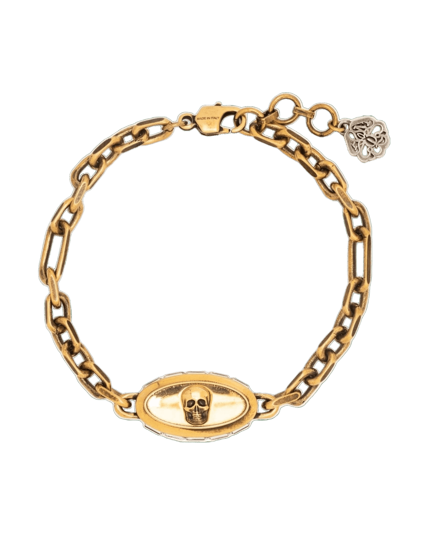 Alexander Mcqueen Skull Detail Chain Link Bracelet Glam Steals