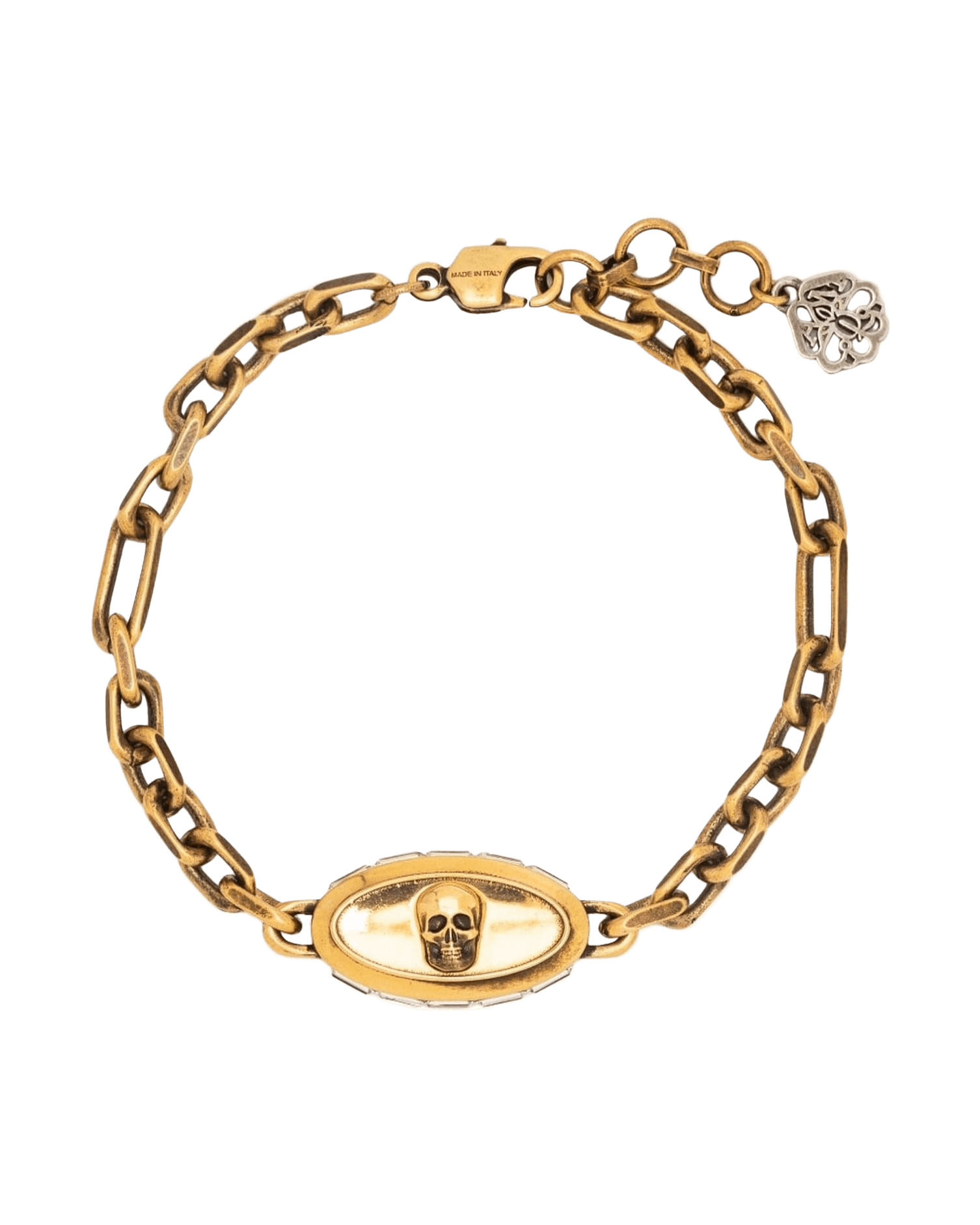 Alexander Mcqueen Skull Detail Chain Link Bracelet Glam Steals
