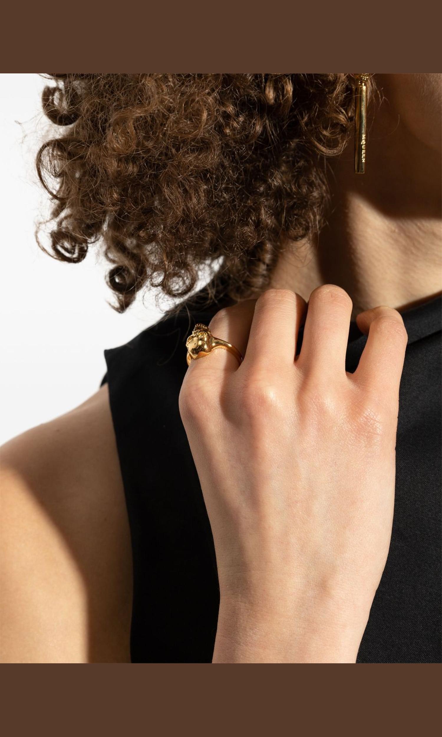 Alexander Mcqueen Skull Ring Glam Steals