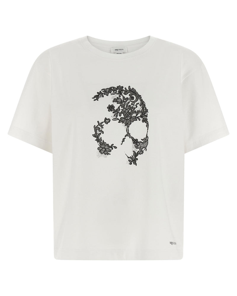 Alexander Mcqueen Skull T-shirt Glam Steals