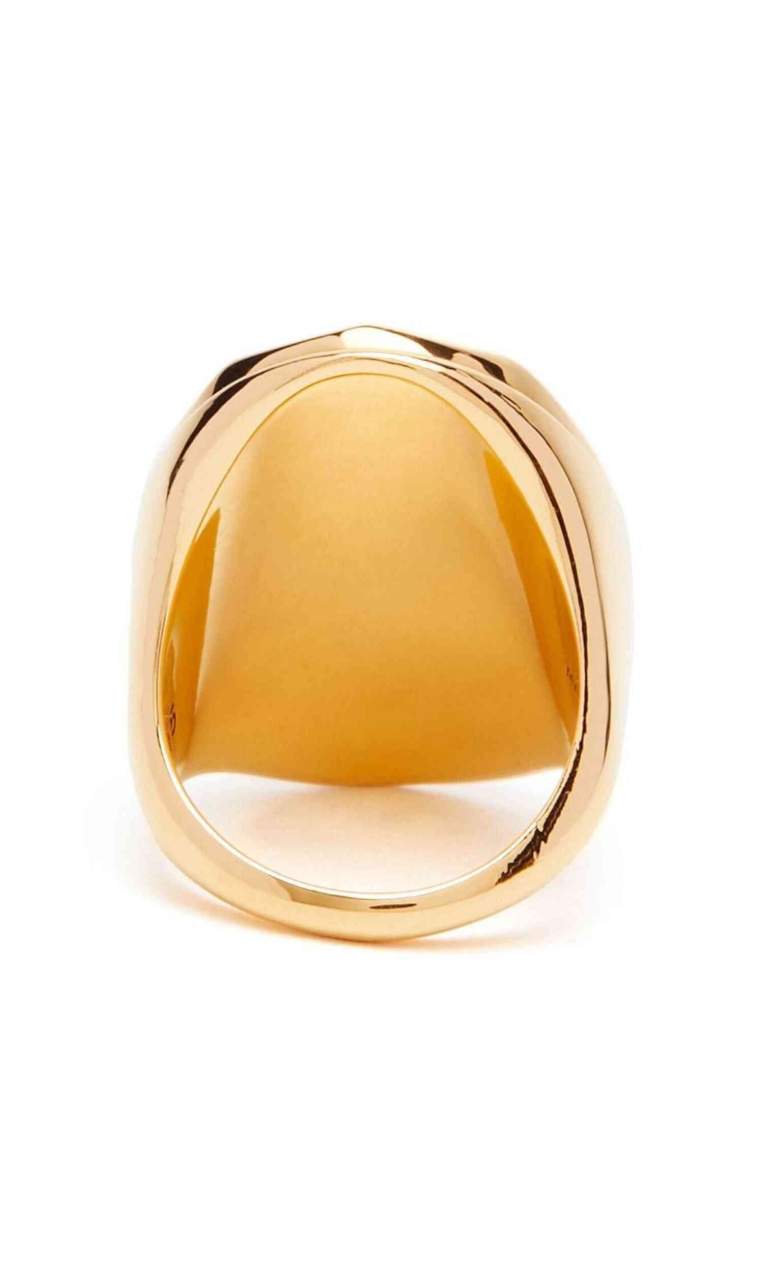Alexander Mcqueen The Faceted Stone Ring Glam Steals