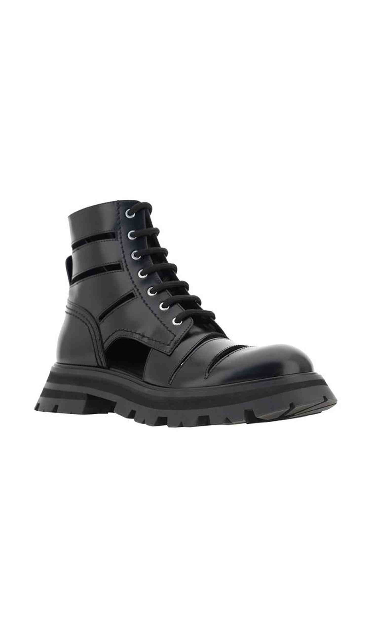 Alexander Mcqueen Wander Combat Boots Glam Steals