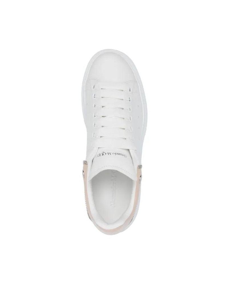 Alexander Mcqueen White Calfskin Chunky Sneakers Glam Steals