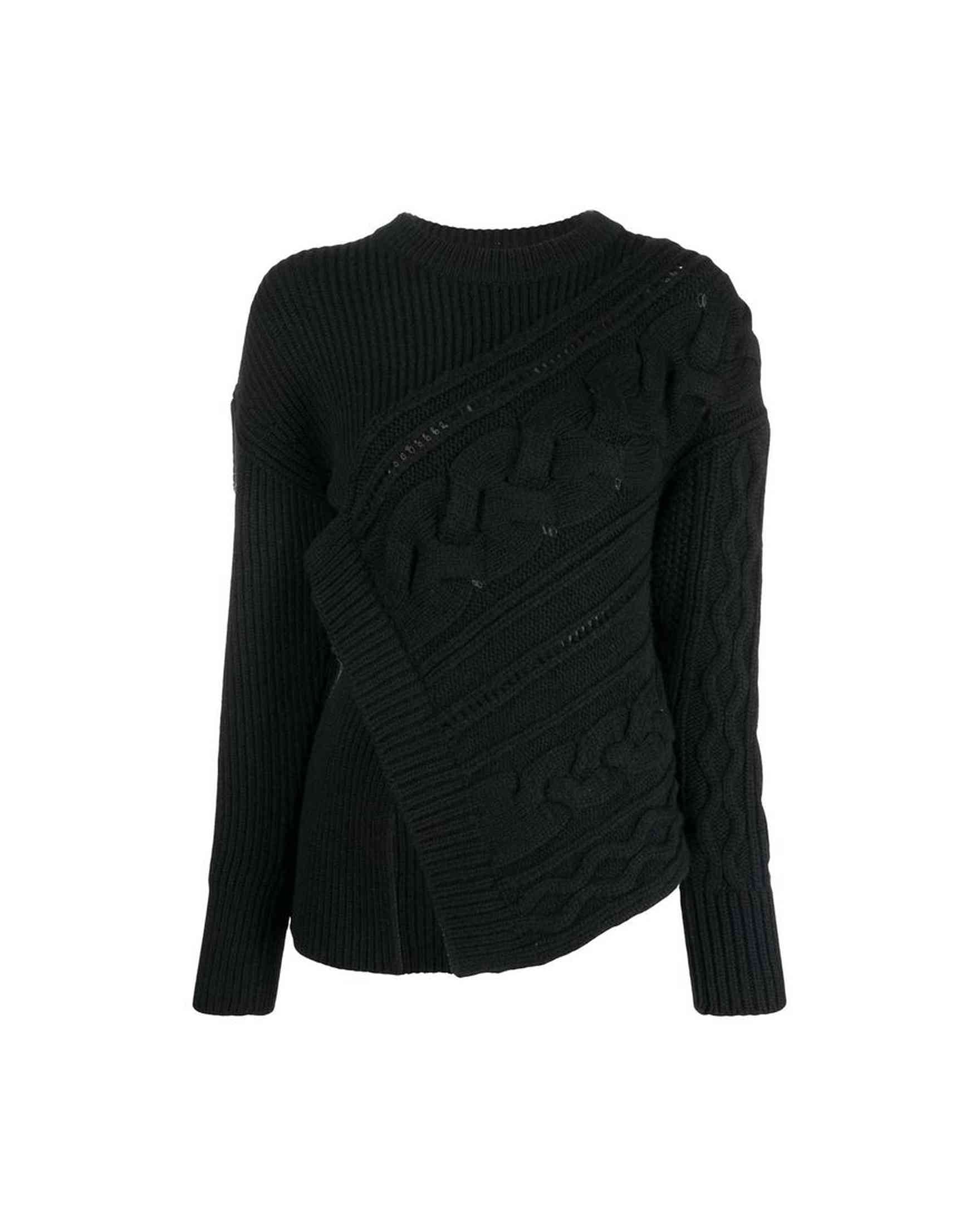 Alexander Mcqueen Wool Asymmetric Jumper Glam Steals