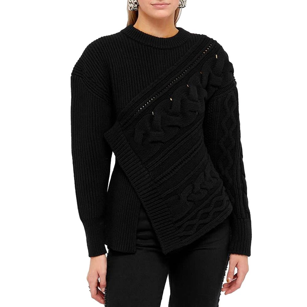 Alexander Mcqueen Wool Asymmetric Jumper Glam Steals