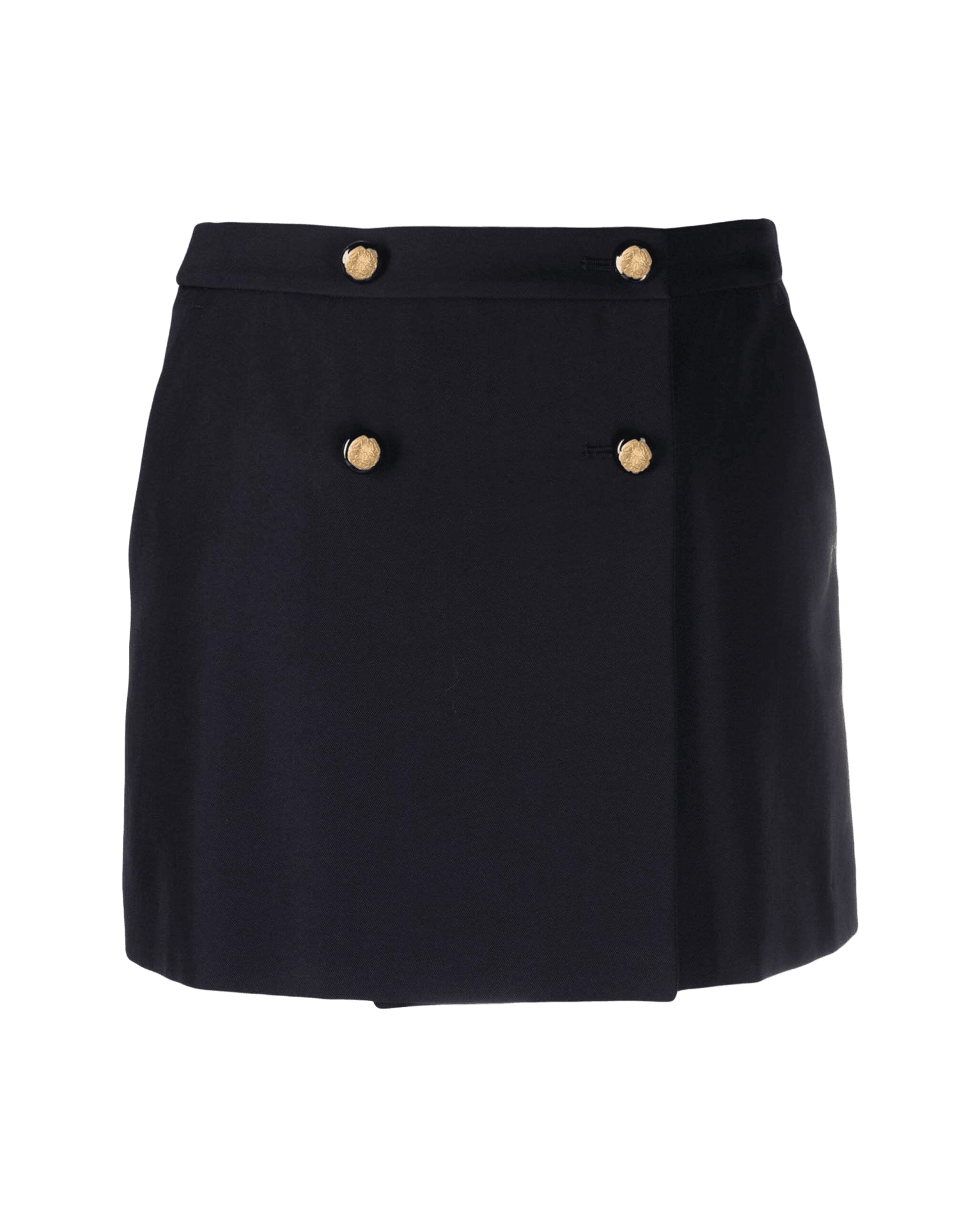 Alexander Mcqueen Wool Cotton Blend Mini Wrap Skirt Glam Steals