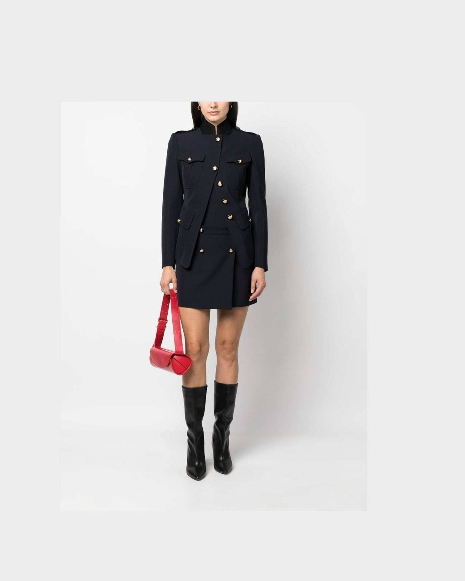 Alexander Mcqueen Wool Cotton Blend Mini Wrap Skirt Glam Steals