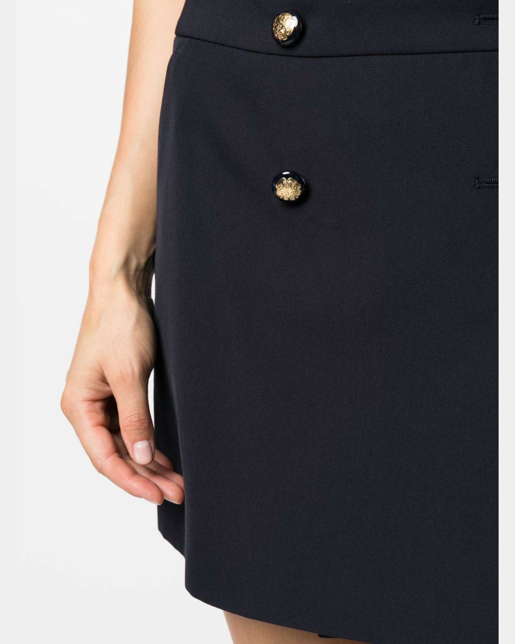 Alexander Mcqueen Wool Cotton Blend Mini Wrap Skirt Glam Steals