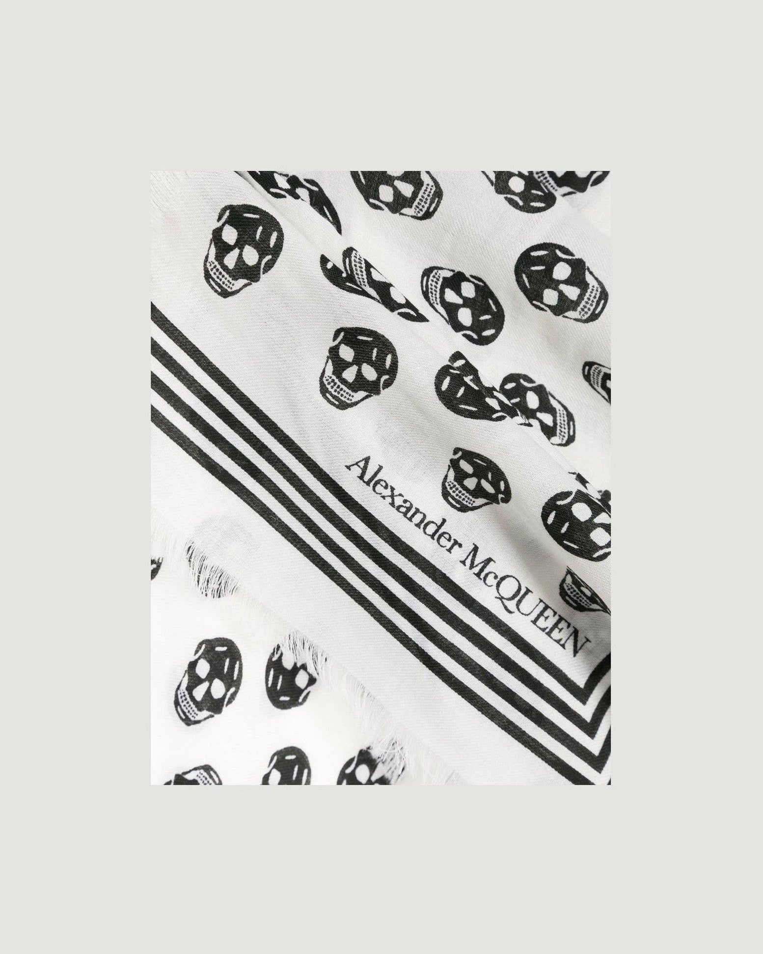 Alexander Mcqueen Wool Skull Scarf Glam Steals