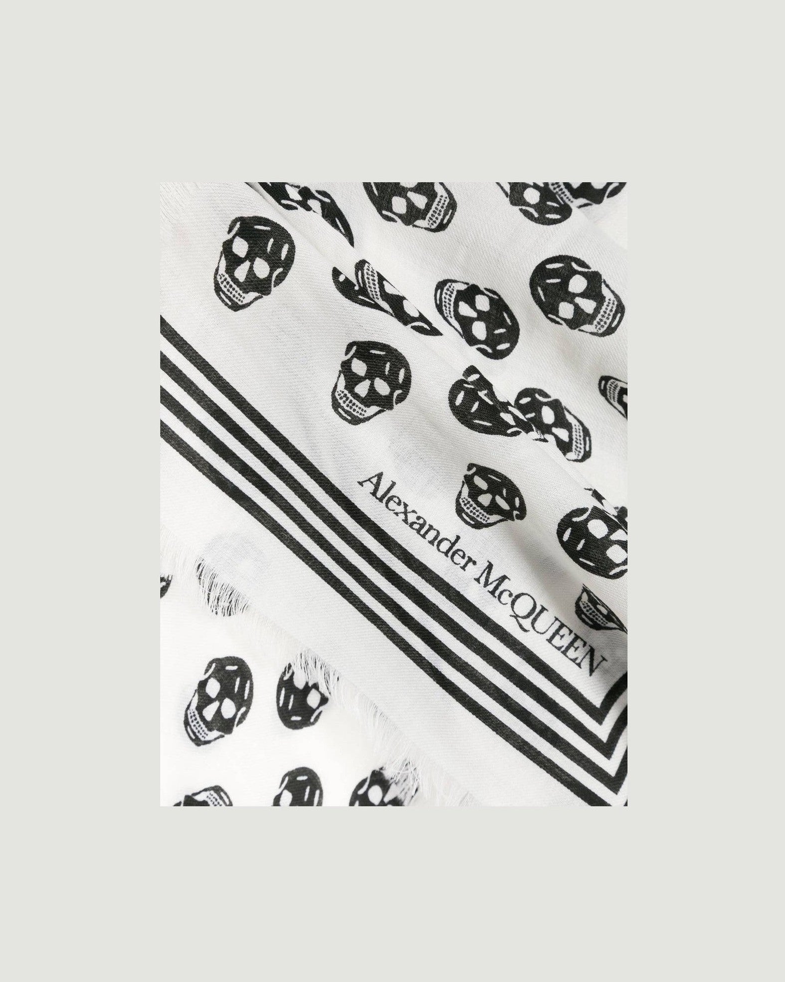 Alexander Mcqueen Wool Skull Scarf Glam Steals