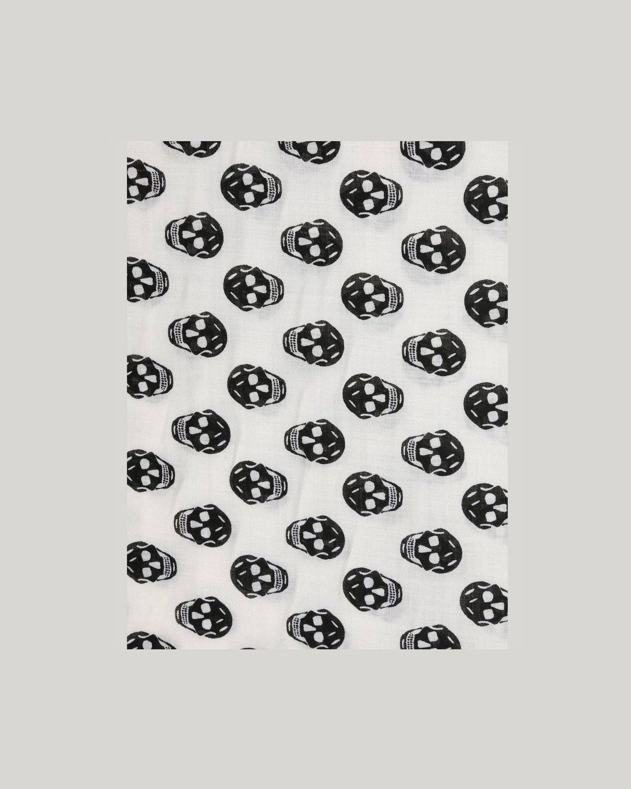 Alexander Mcqueen Wool Skull Scarf Glam Steals