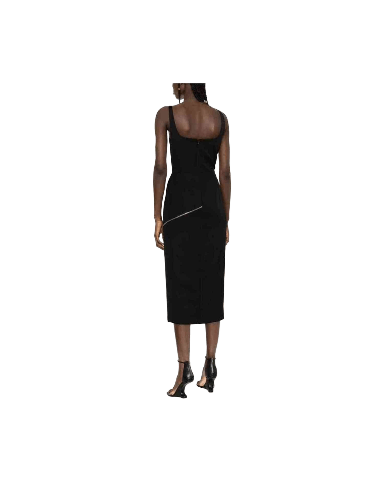 Alexander Mcqueen Zip Embellished Midi Dress Glam Steals