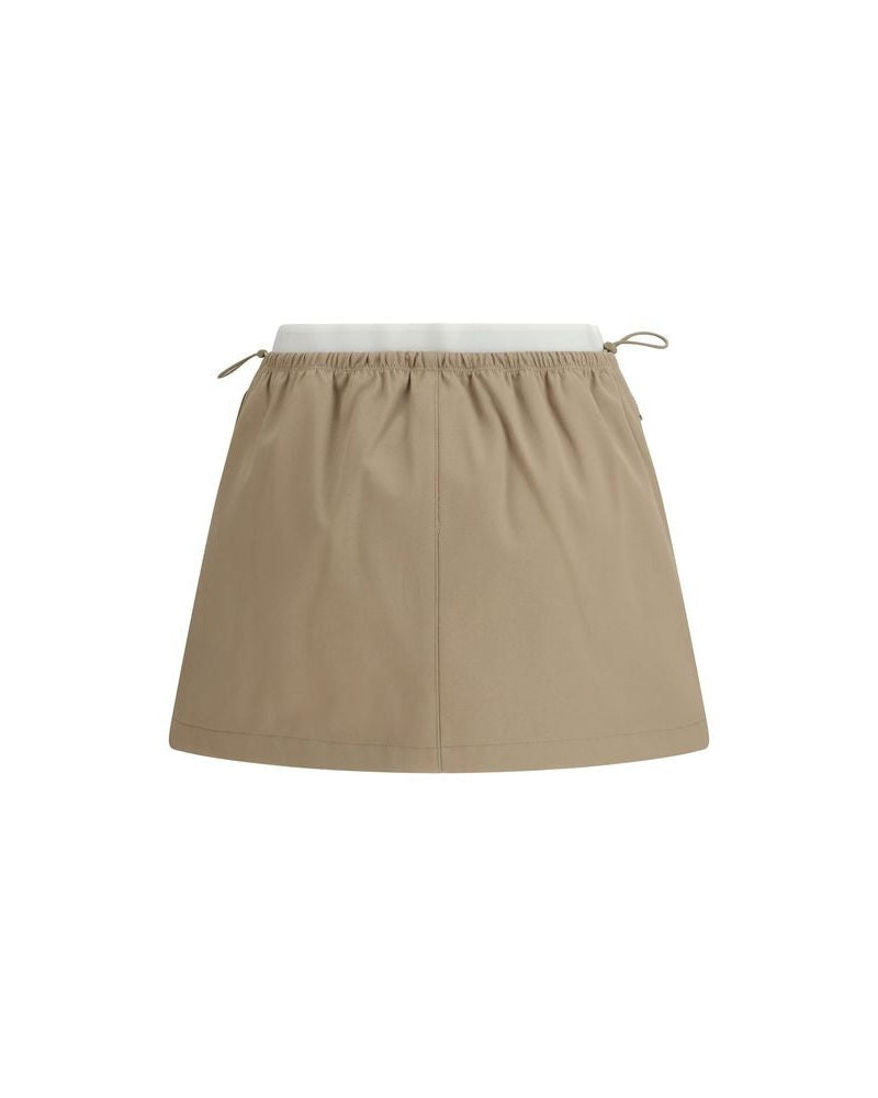 Alexander Wang Beige Cotton Mini Skirt Glam Steals
