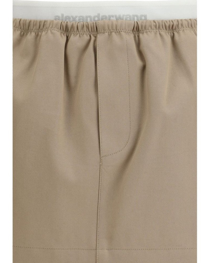 Alexander Wang Beige Cotton Mini Skirt Glam Steals
