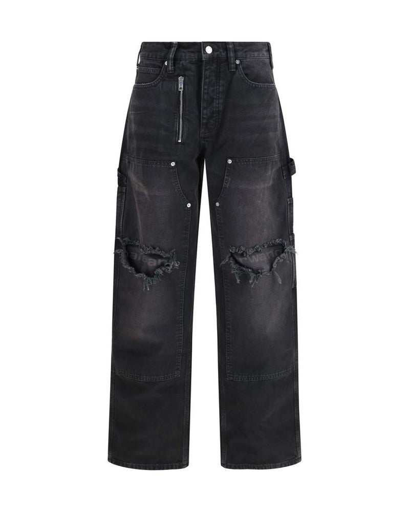 Alexander Wang Black Cotton Cargo Pant