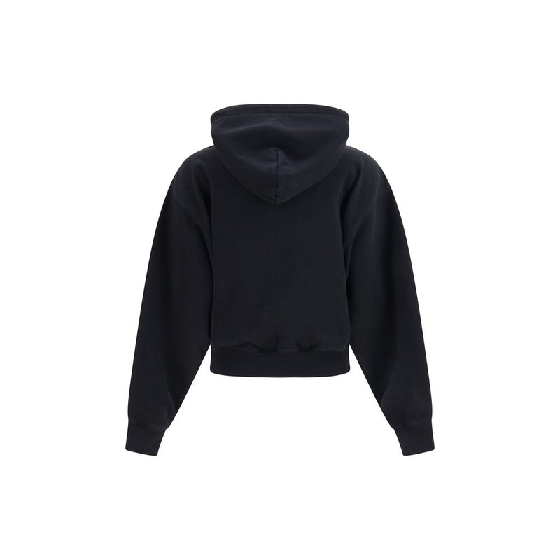Alexander Wang Black Cotton Hoodie Glam Steals