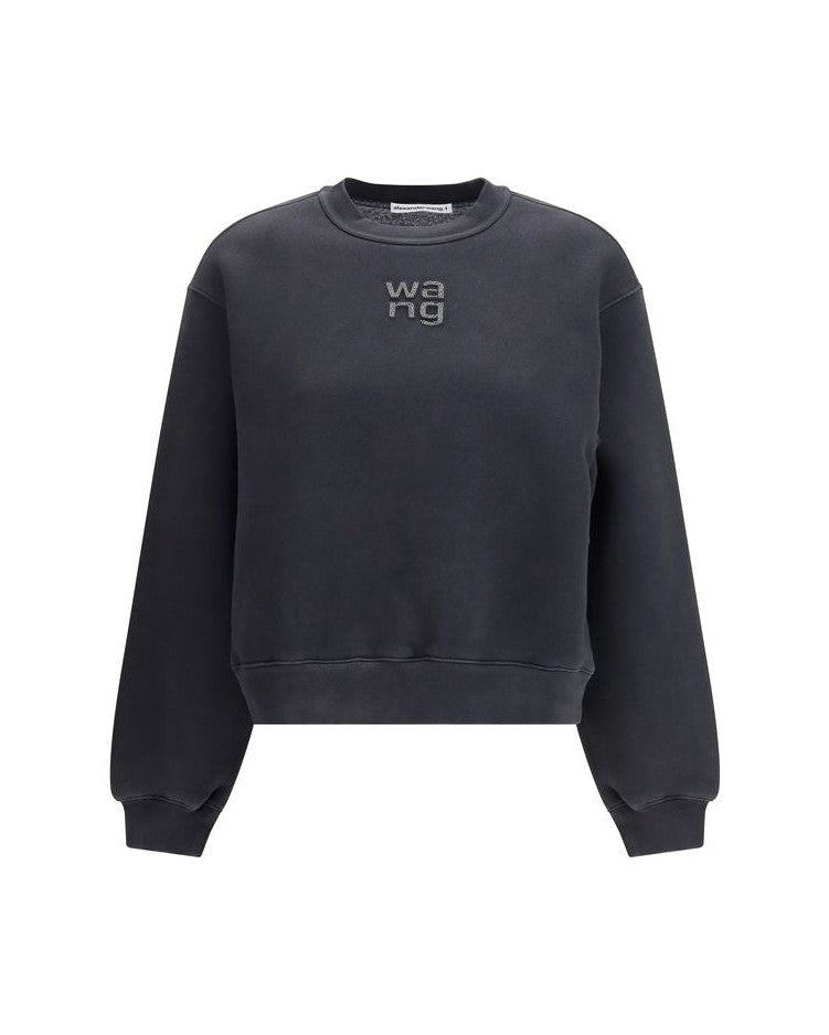 Alexander Wang Black Cotton Sweatshirt Sweatshirts