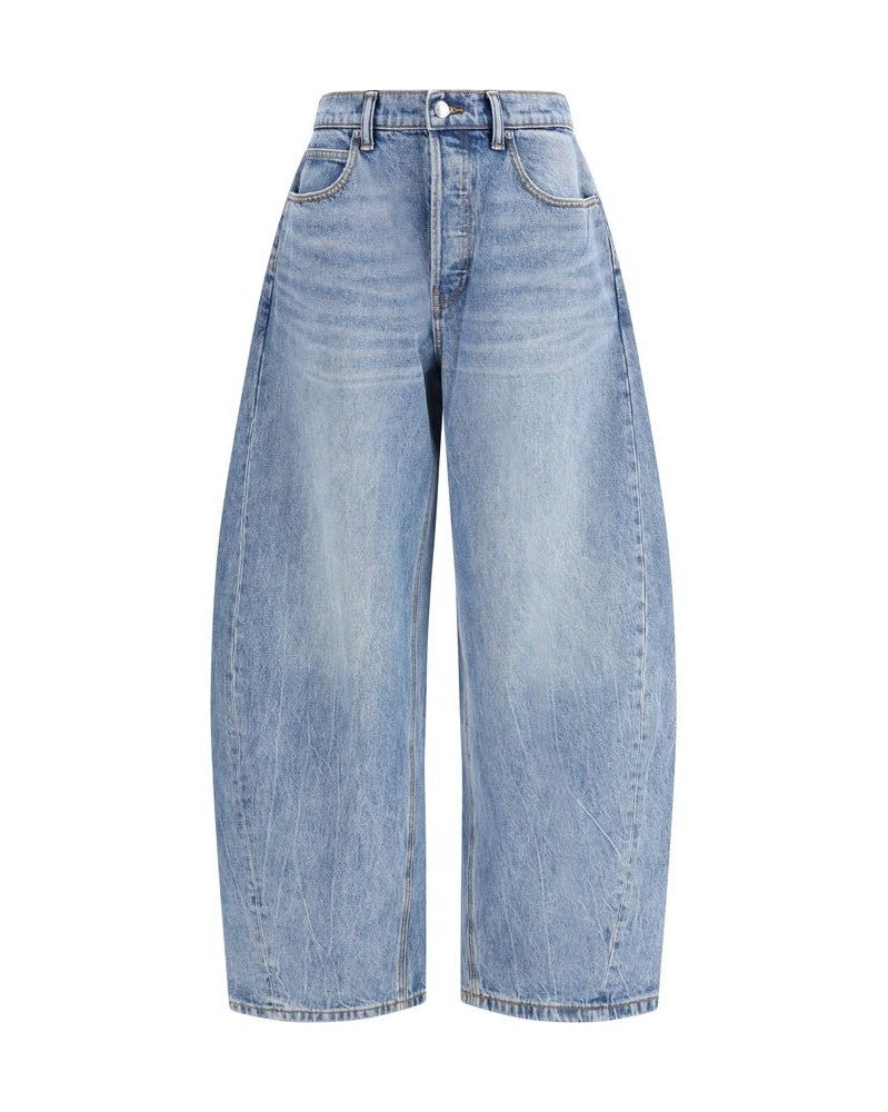 Alexander Wang Blue Cotton Relaxed Fit Jeans