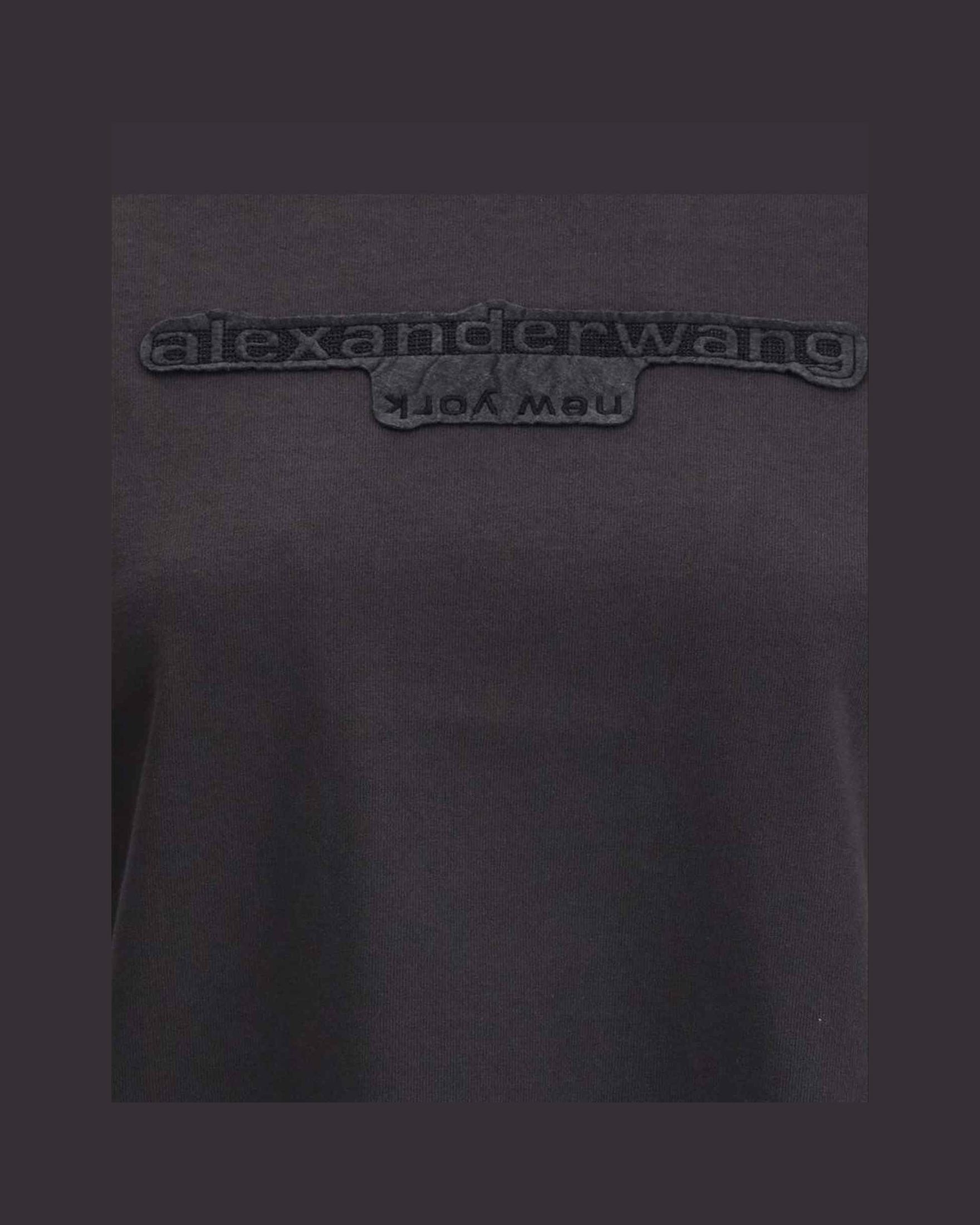 Alexander Wang Cotton T-Shirt with logo Glam Steals