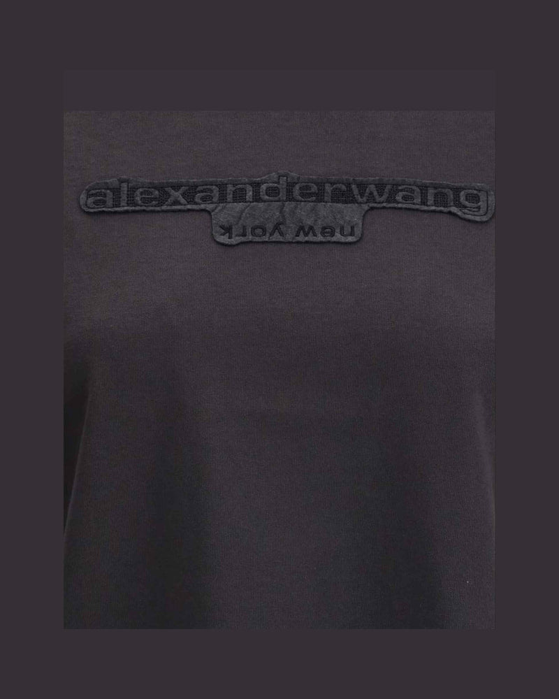 Alexander Wang Cotton T-Shirt with logo Glam Steals