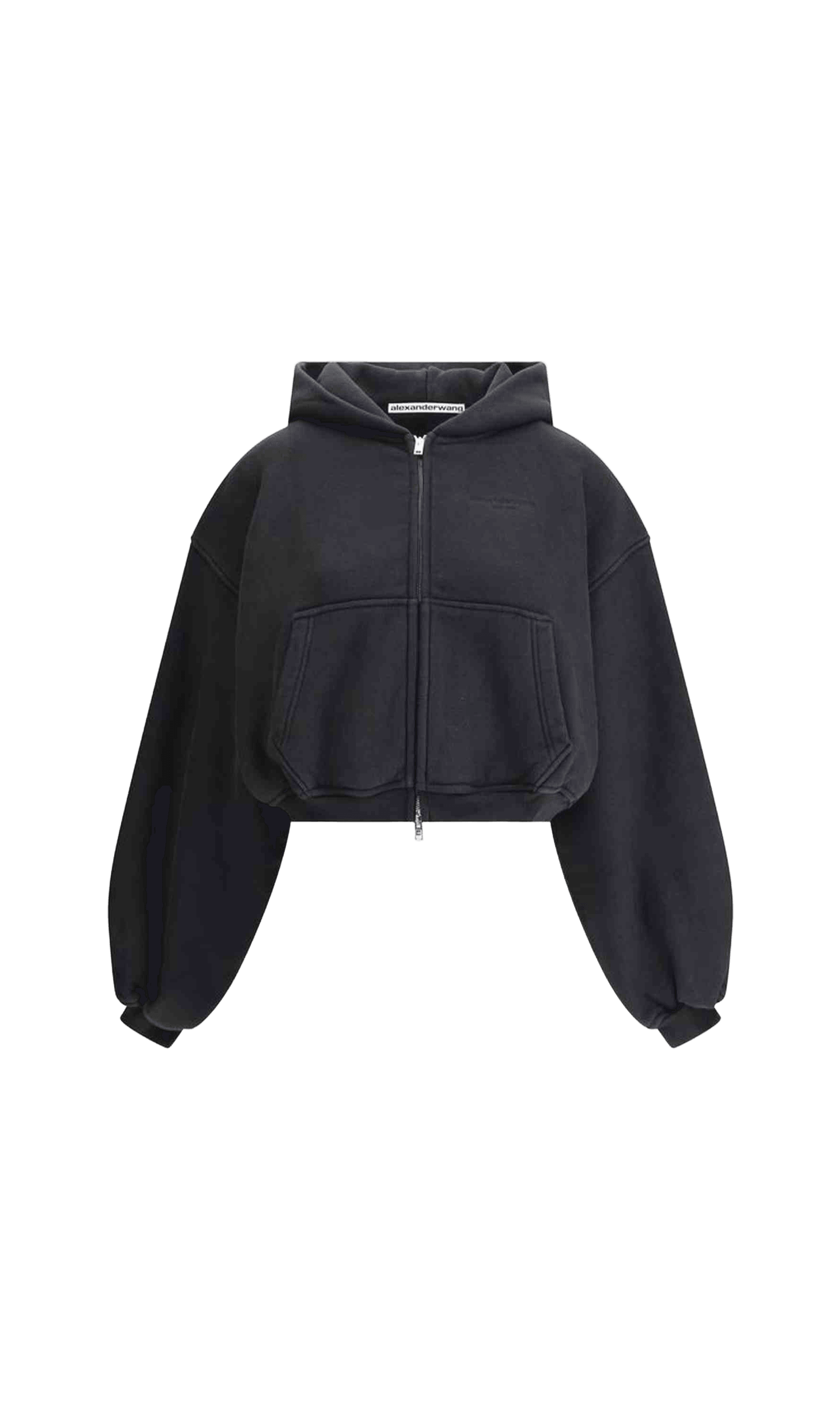 Alexander Wang Cropped Zip Up Hoodie Glam Steals