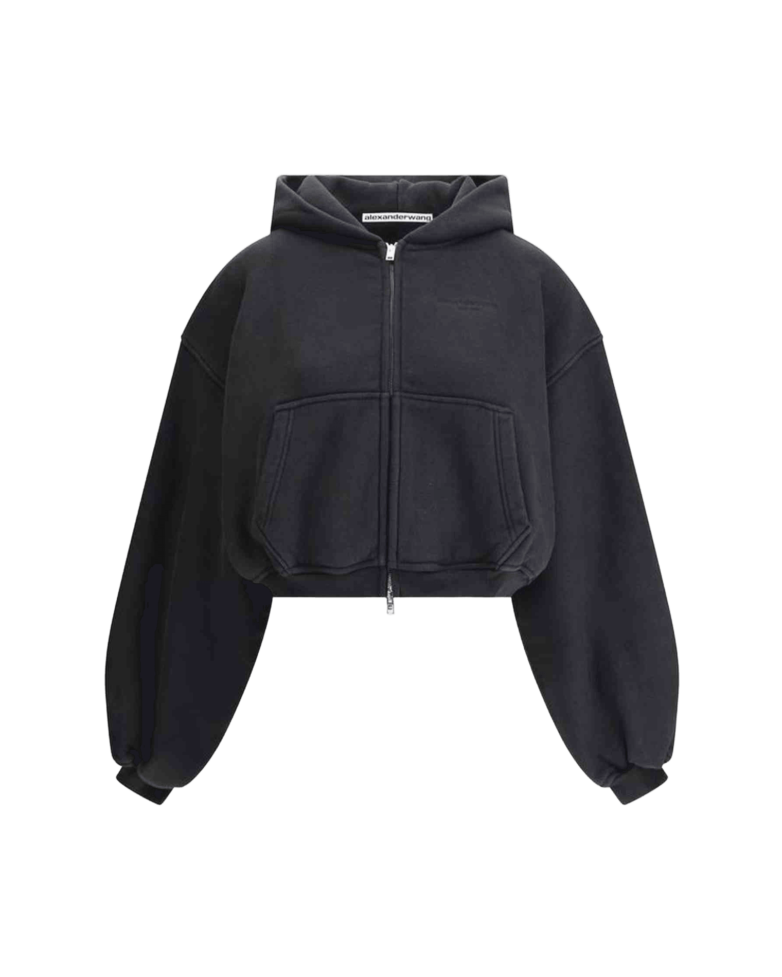 Alexander Wang Cropped Zip Up Hoodie Glam Steals