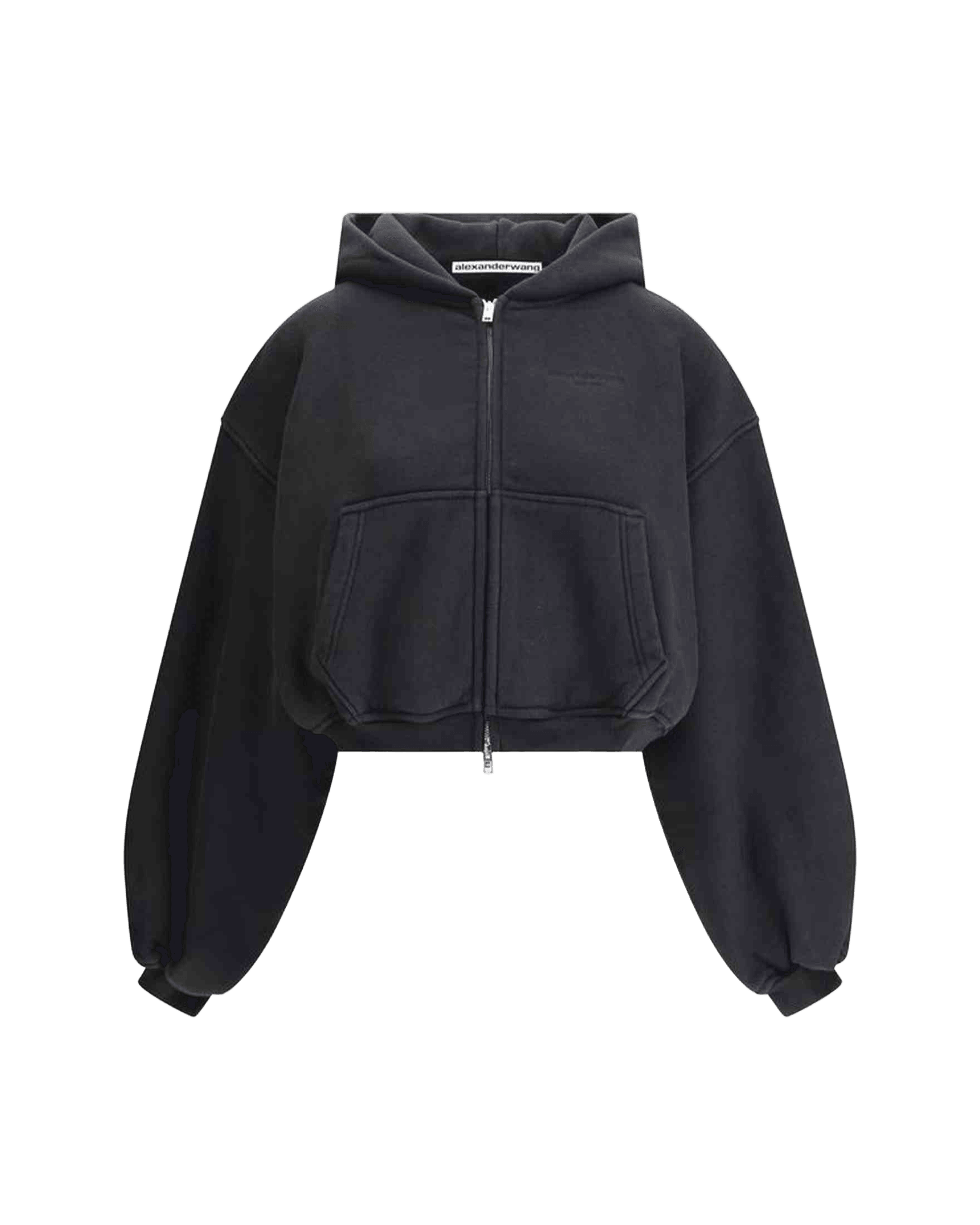 Alexander Wang Cropped Zip Up Hoodie Glam Steals