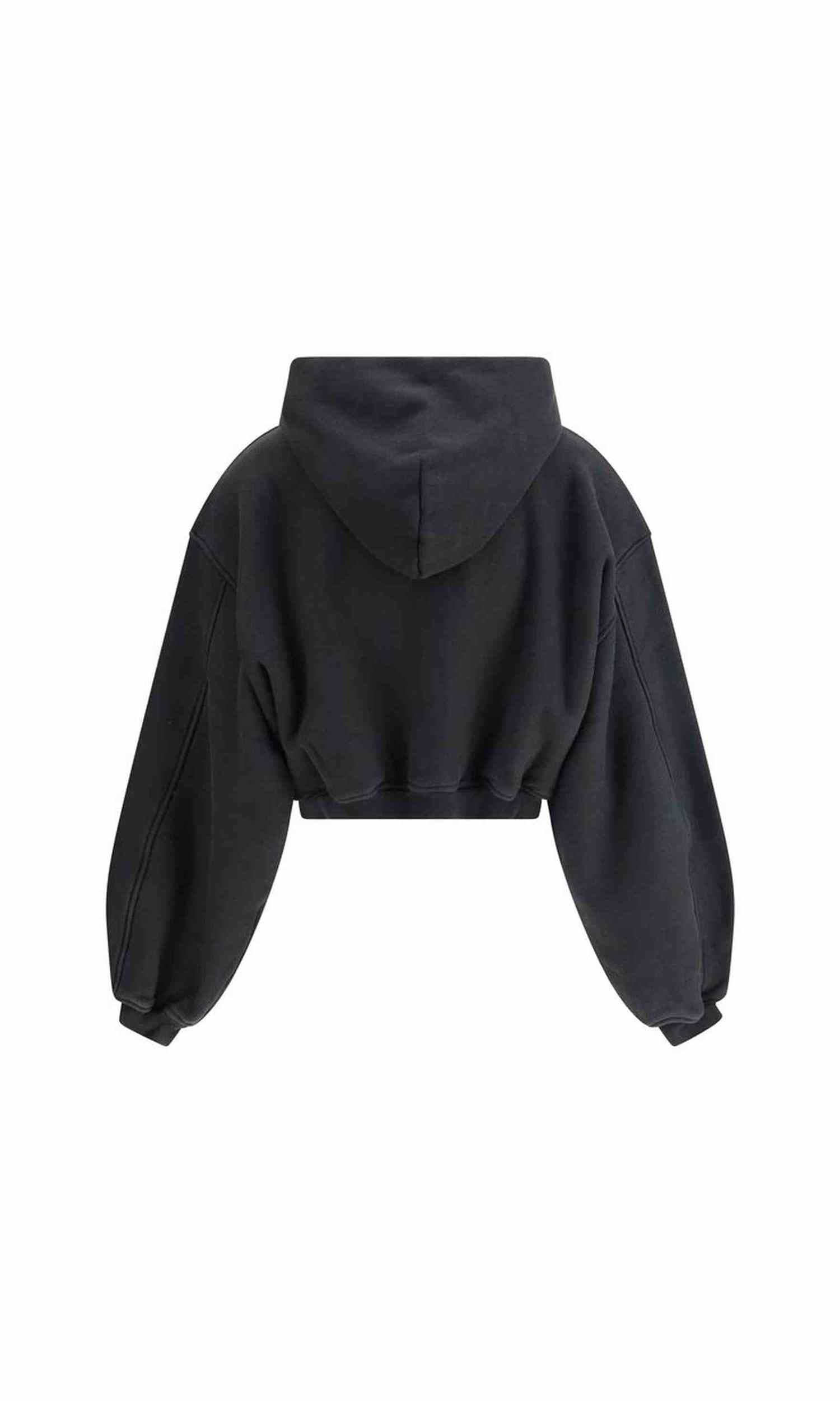Alexander Wang Cropped Zip Up Hoodie Glam Steals
