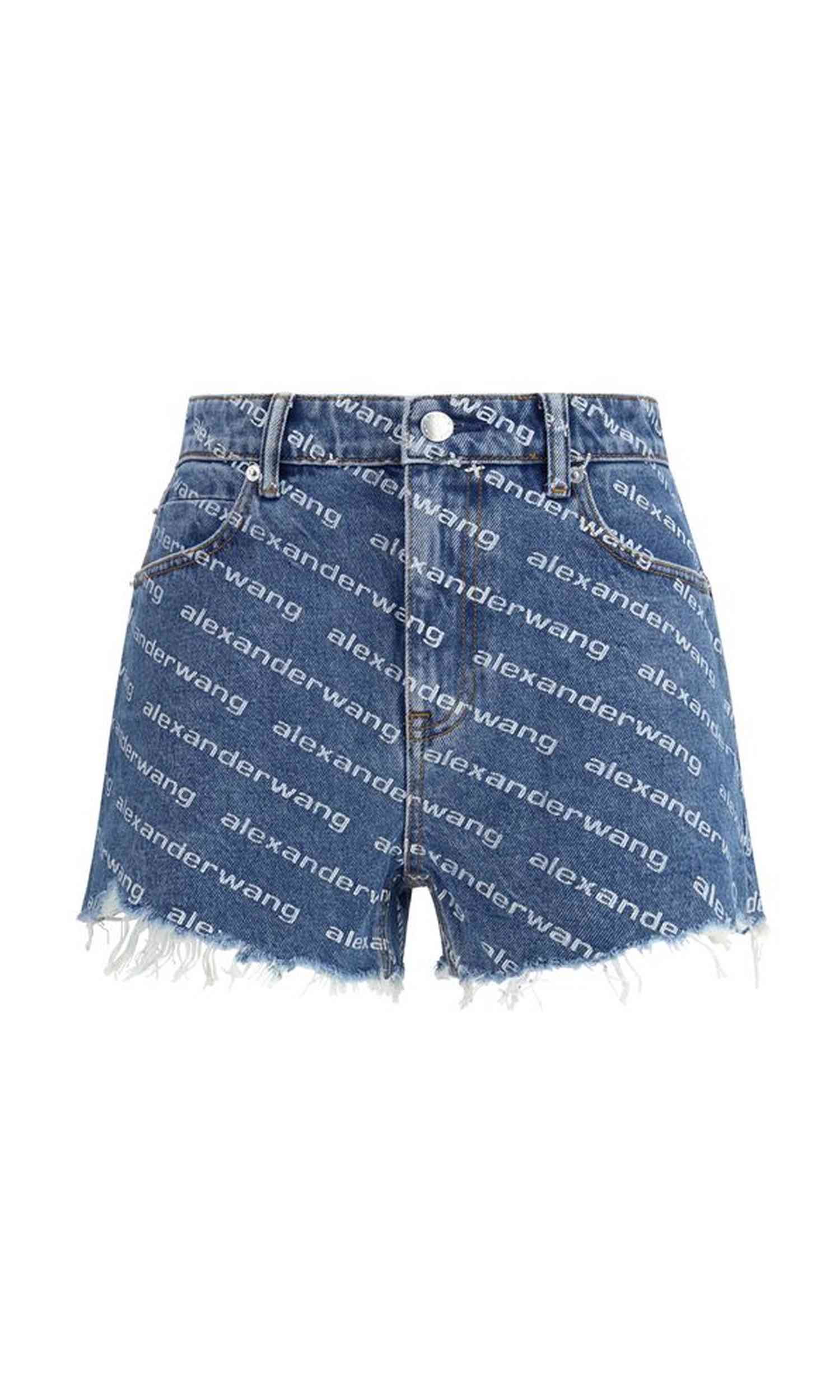 Alexander Wang Denim Bite Shorts Glam Steals