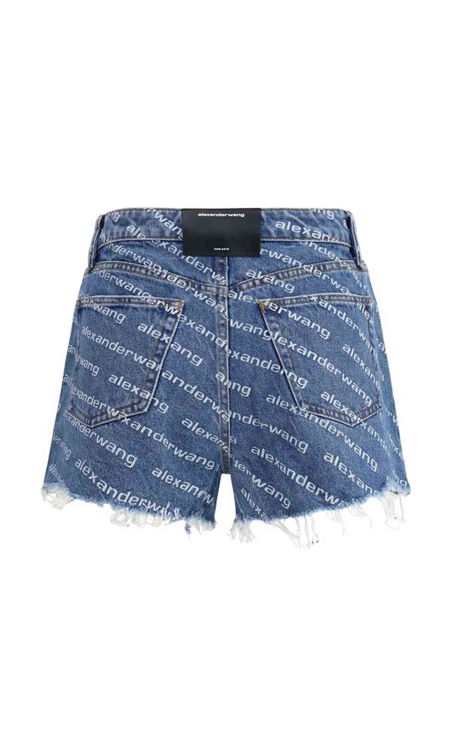 Alexander Wang Denim Bite Shorts Glam Steals