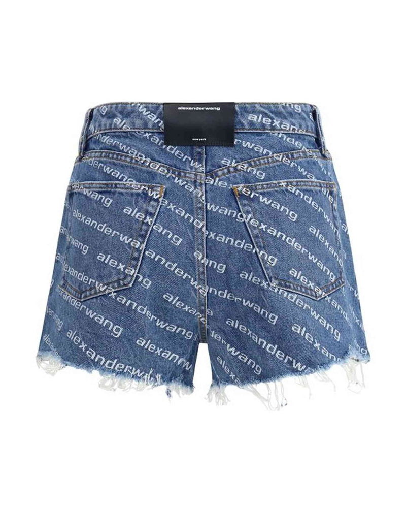 Alexander Wang Denim Bite Shorts Glam Steals