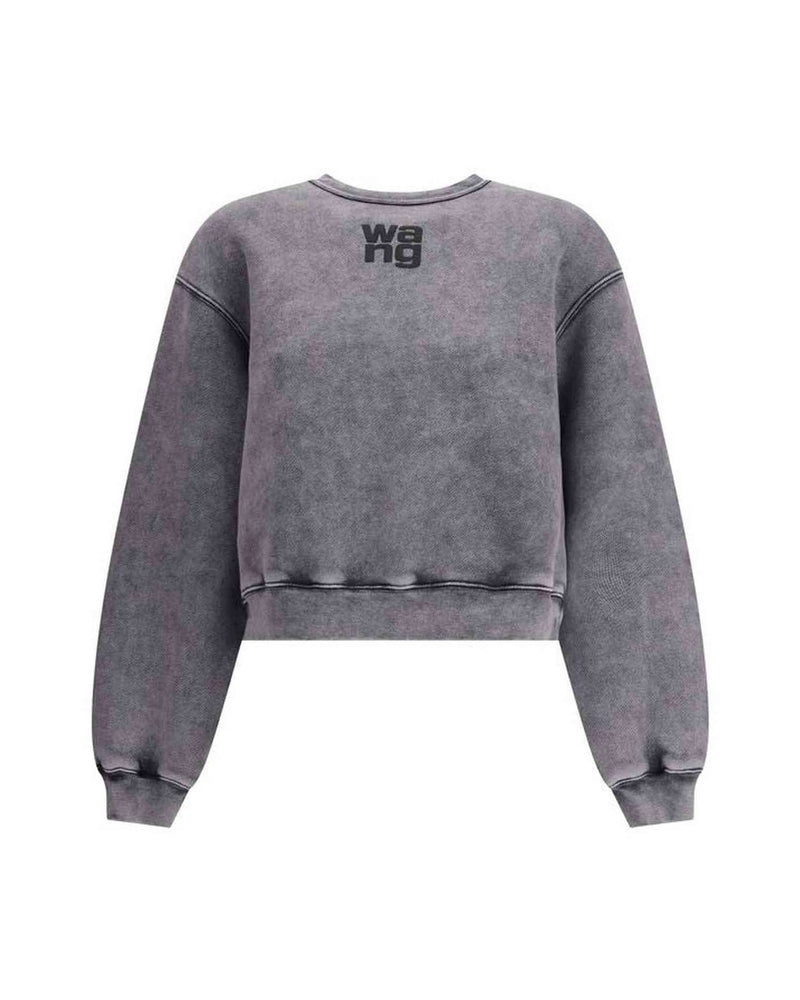 Alexander Wang Embossed Logo Crewneck Sweat-shirt Glam Steals