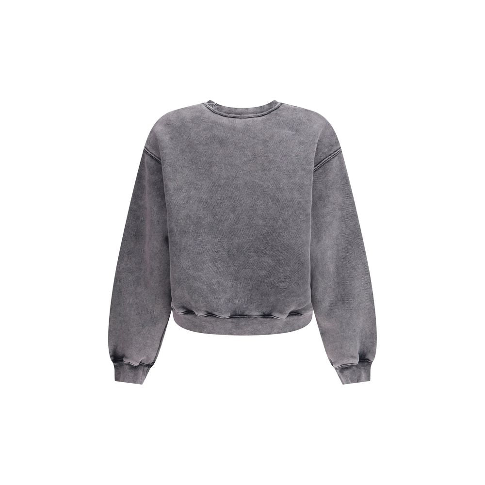 Alexander Wang Embossed Logo Crewneck Sweat-shirt Glam Steals