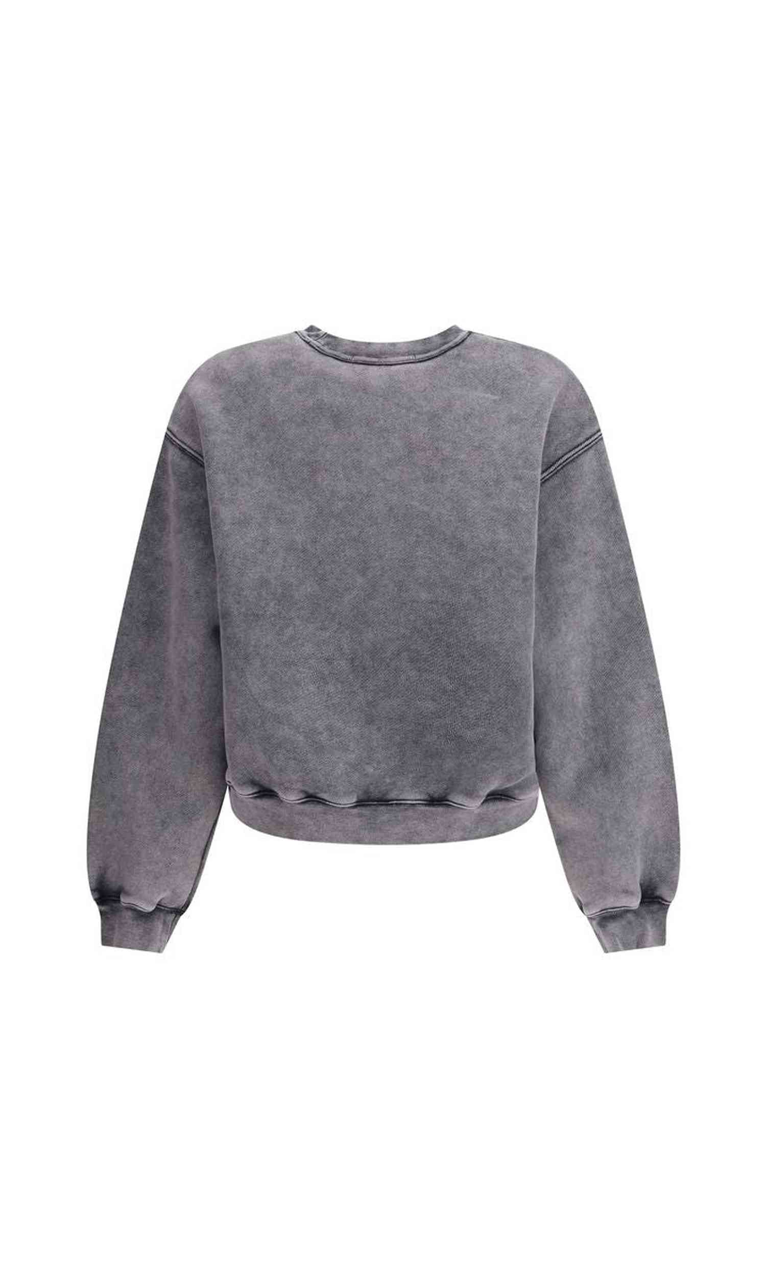 Alexander Wang Embossed Logo Crewneck Sweat-shirt Glam Steals