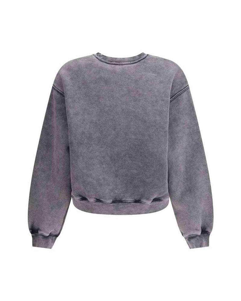 Alexander Wang Embossed Logo Crewneck Sweat-shirt Glam Steals
