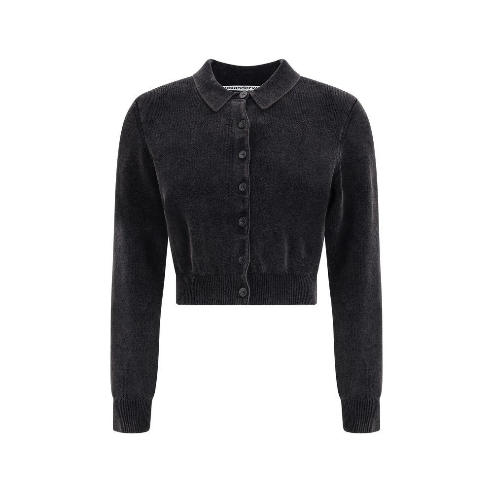 Alexander Wang Polo Cardigan Crop Glam Steals