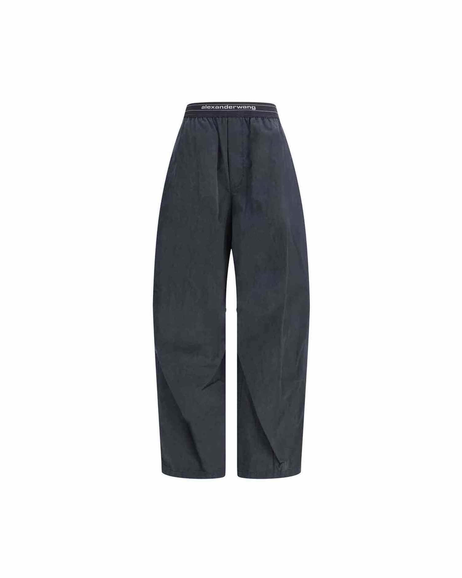 Alexander Wang Trouser with Elastic Waistband and Contrasting Jacquard Logo Glam Steals