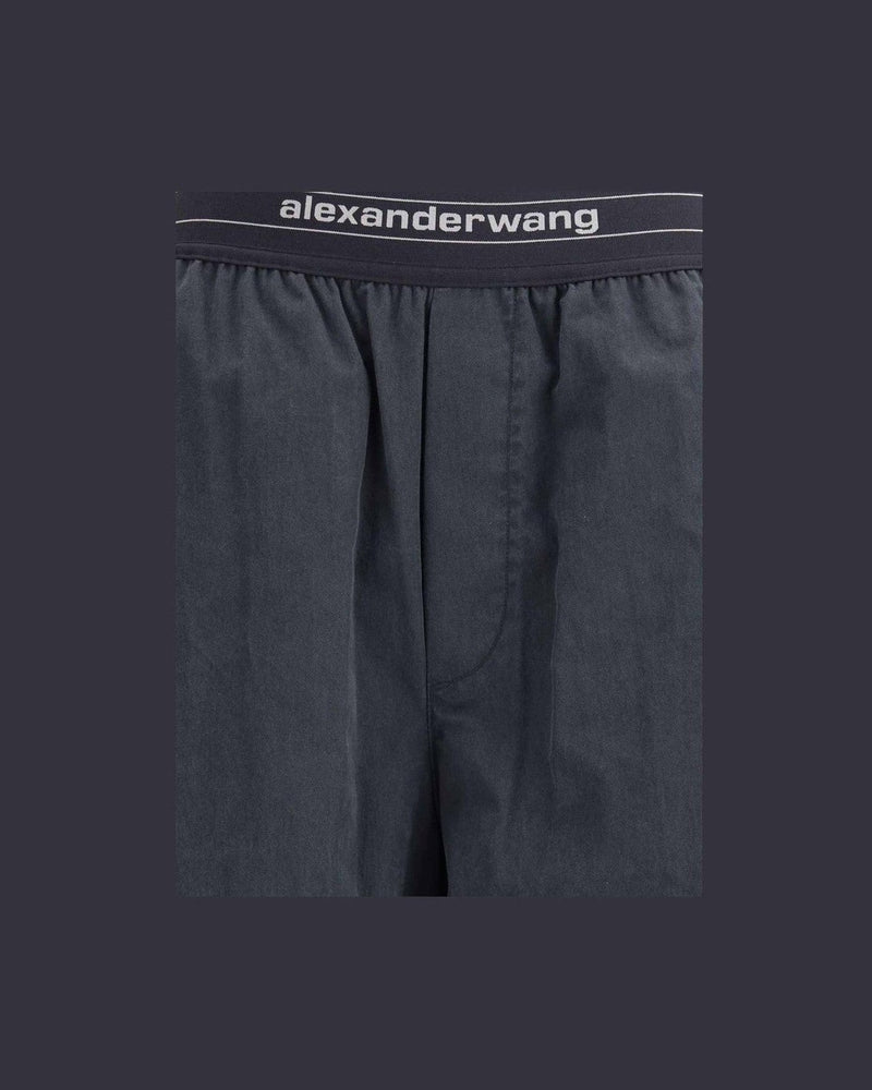 Alexander Wang Trouser with Elastic Waistband and Contrasting Jacquard Logo Glam Steals