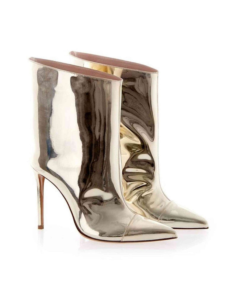 Alexandre Vauthier Leather Patent Multicolor Boot Glam Steals