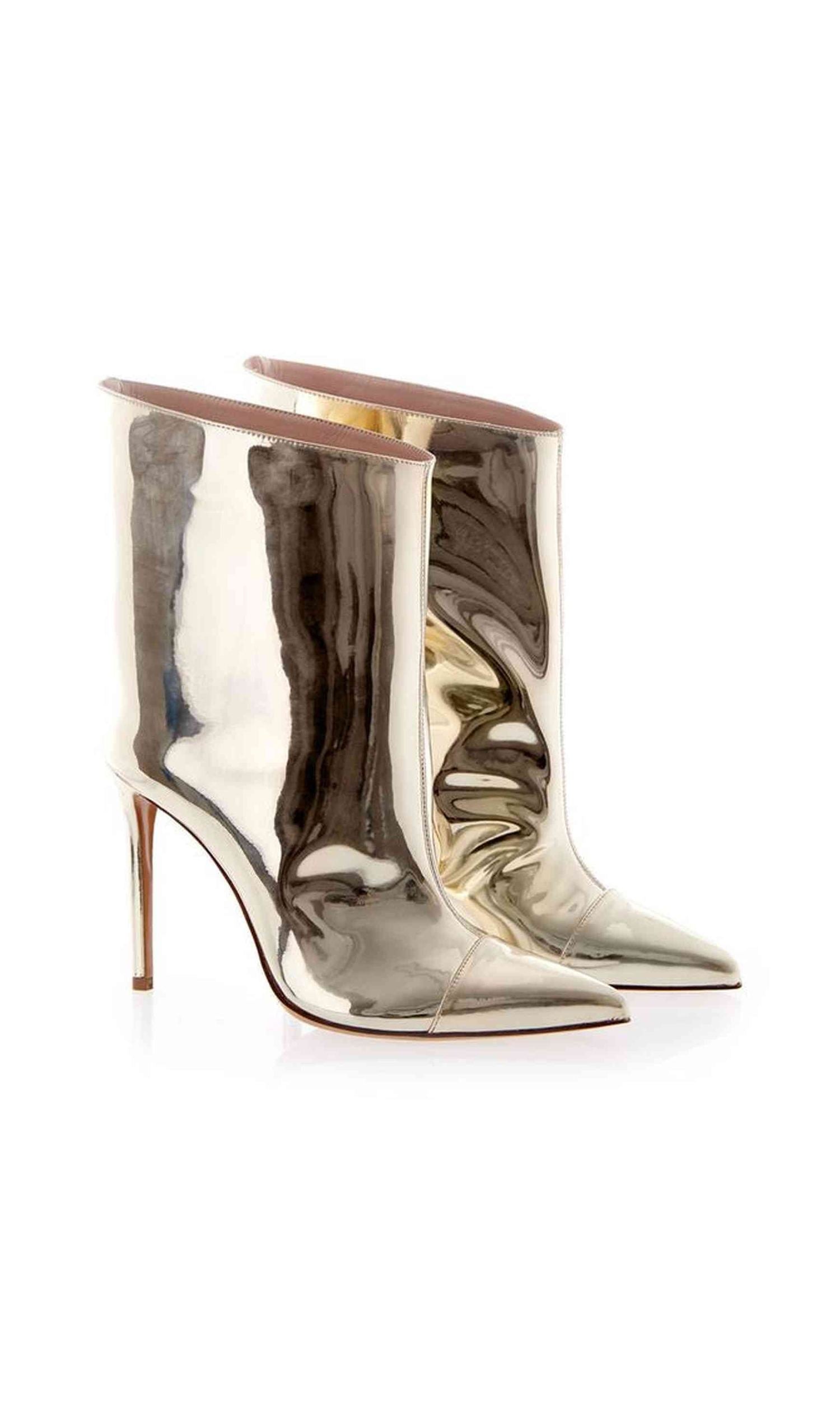 Alexandre Vauthier Leather Patent Multicolor Boot Glam Steals