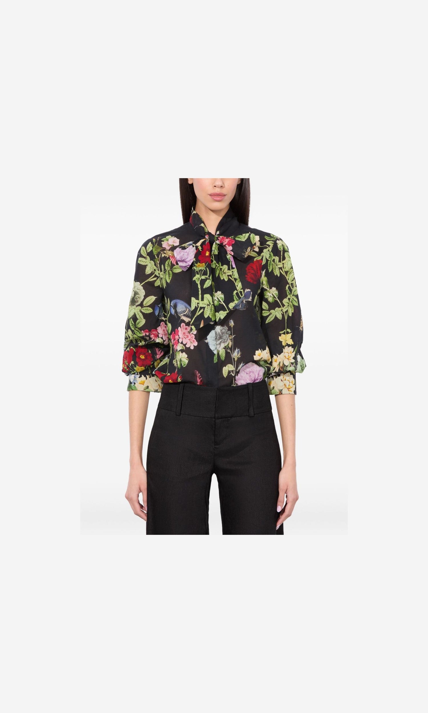 Alice + Olivia Black Shirt Glam Steals