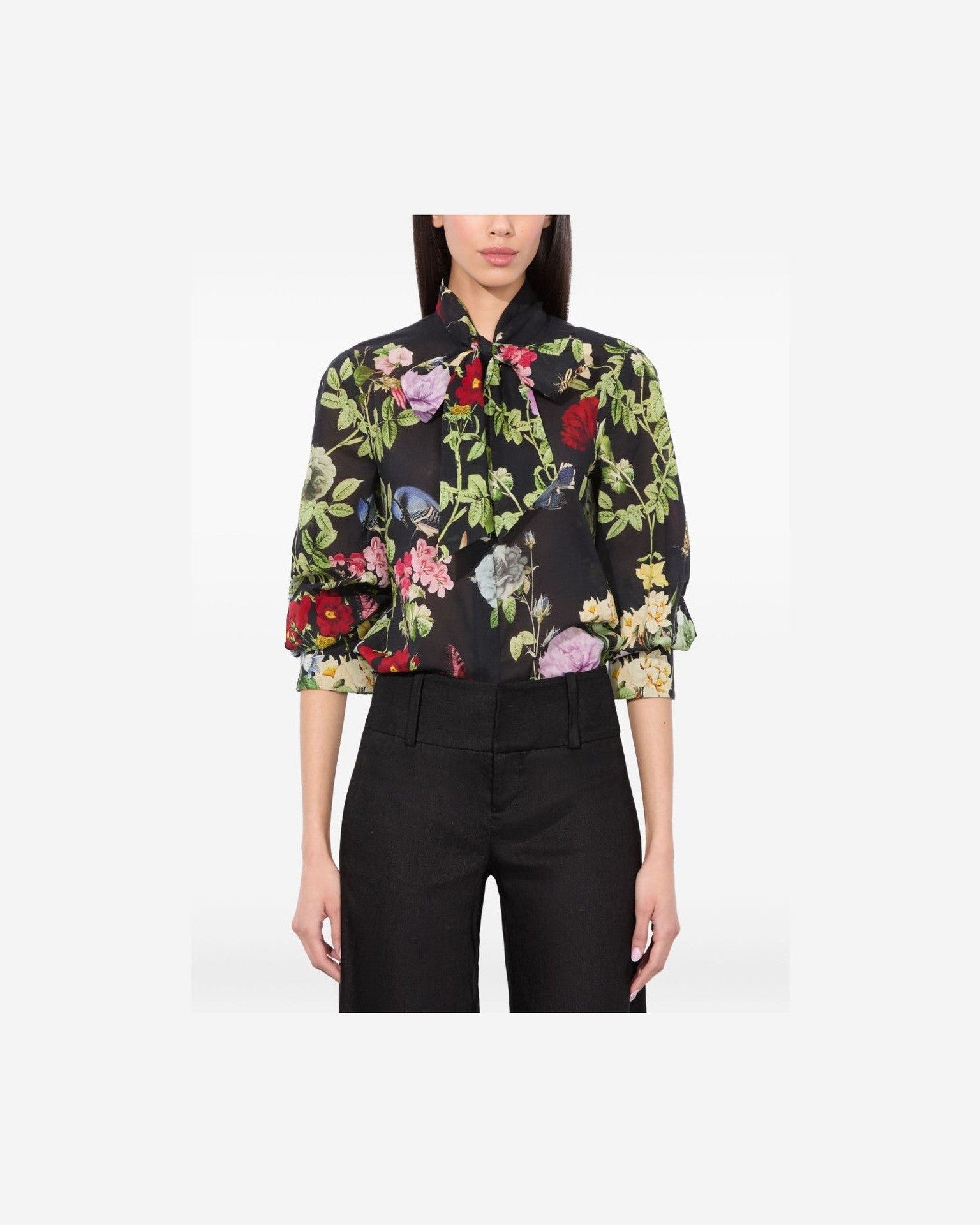 Alice + Olivia Black Shirt Glam Steals