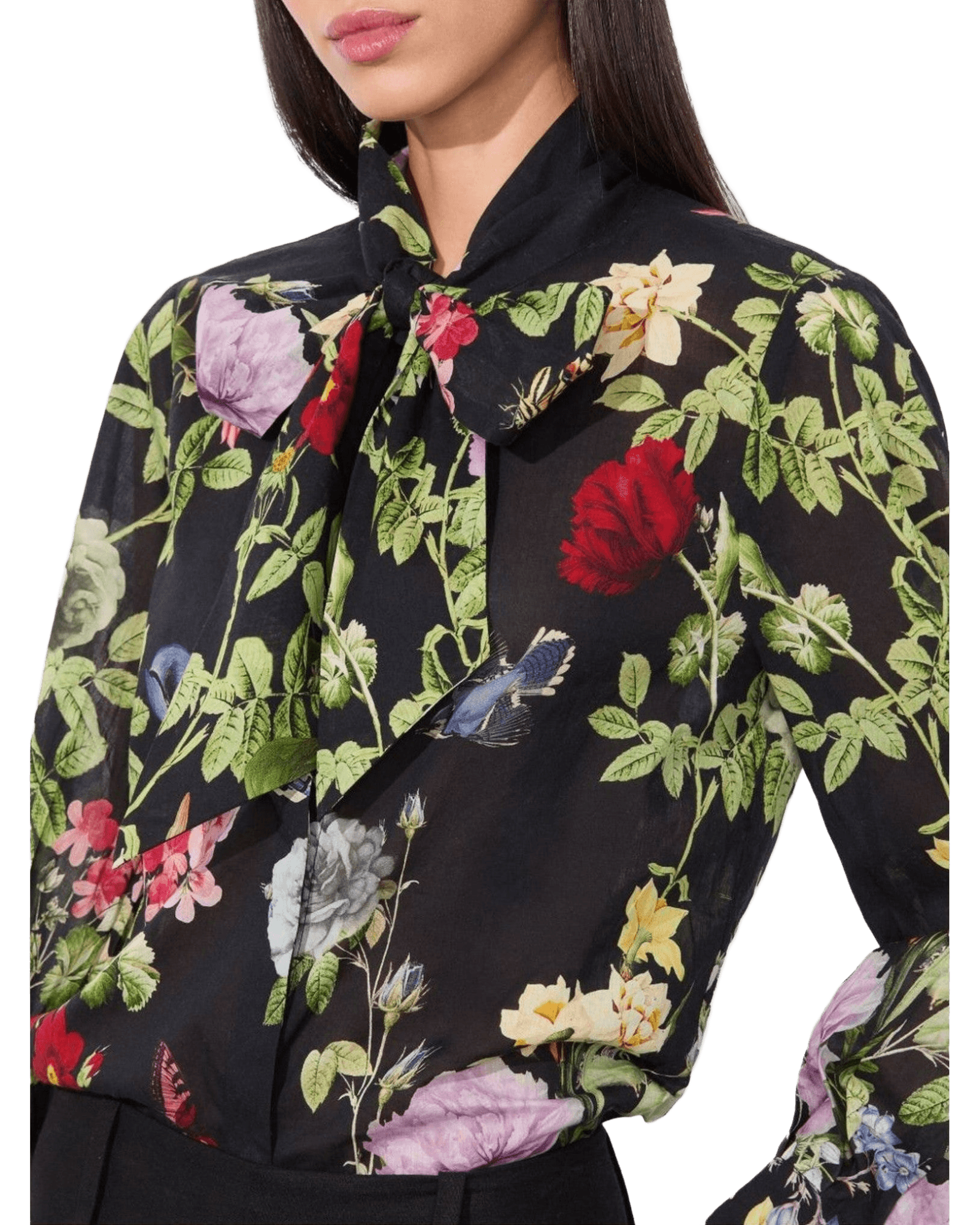 Alice + Olivia Black Shirt Glam Steals