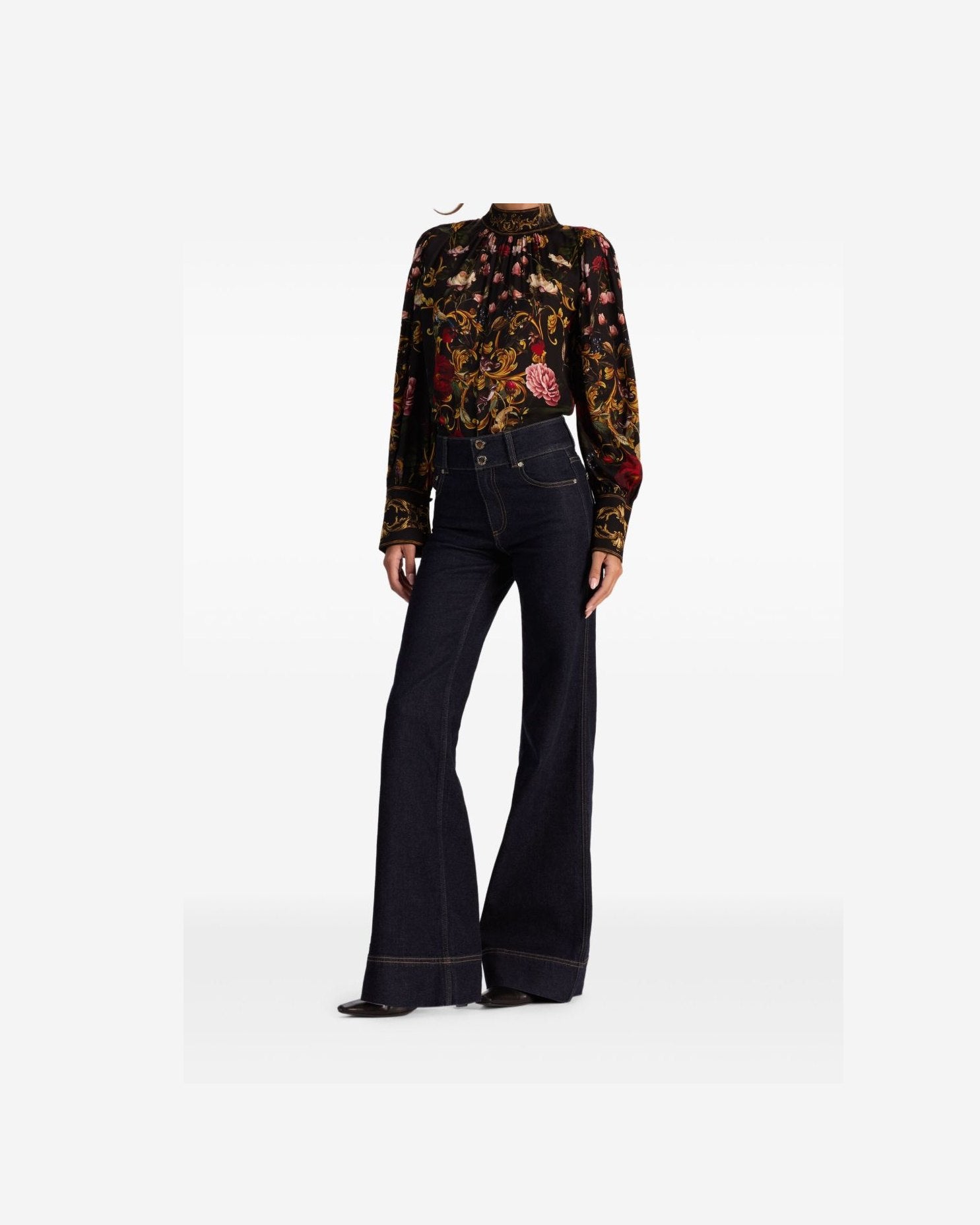 Alice + Olivia Black Shirt Glam Steals