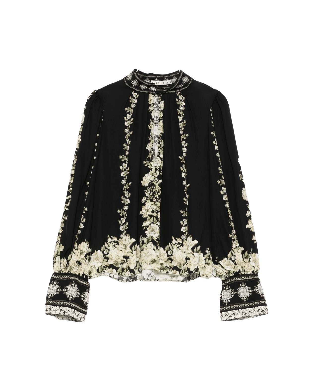 Alice + Olivia Black Shirt Glam Steals