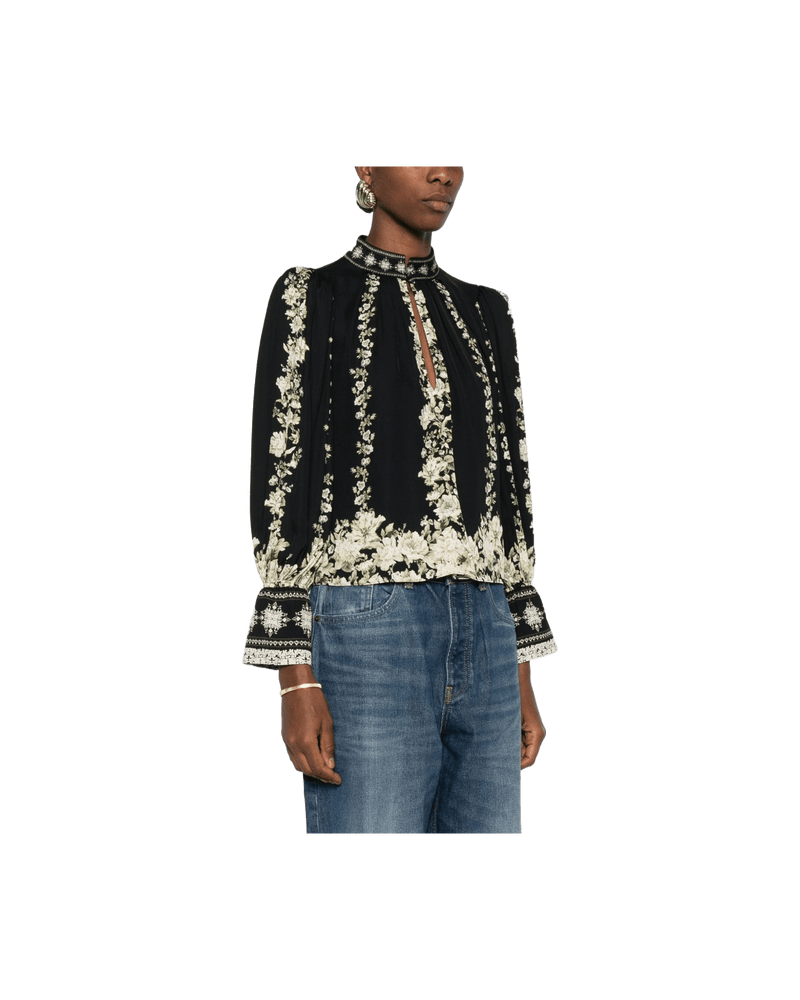 Alice + Olivia Black Shirt Glam Steals