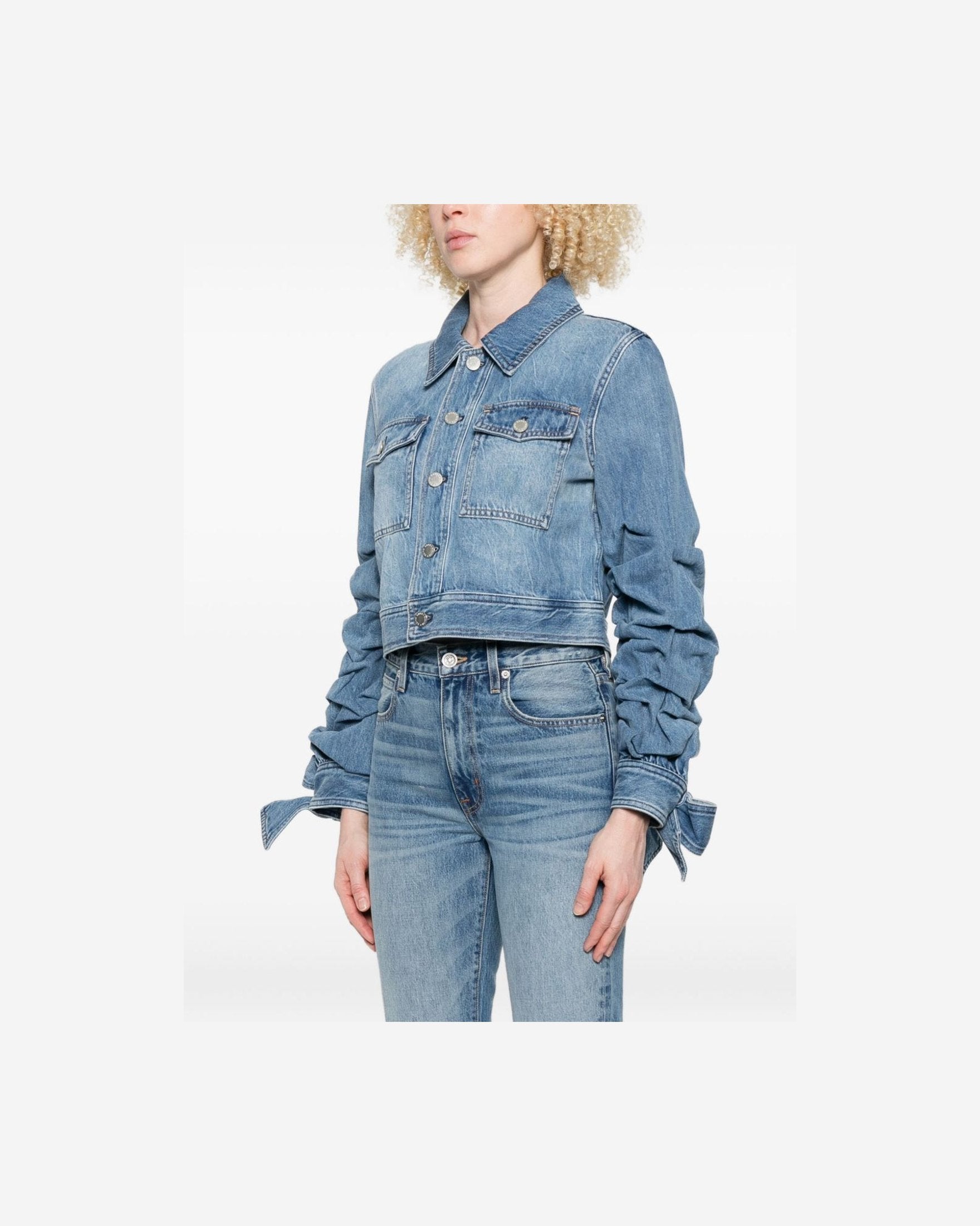 Alice + Olivia Blue Coat Glam Steals