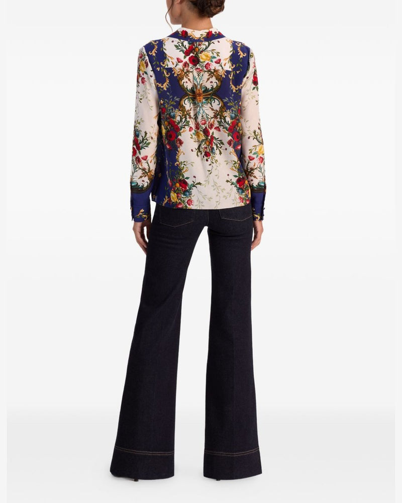 Alice + Olivia Blue Shirt Glam Steals