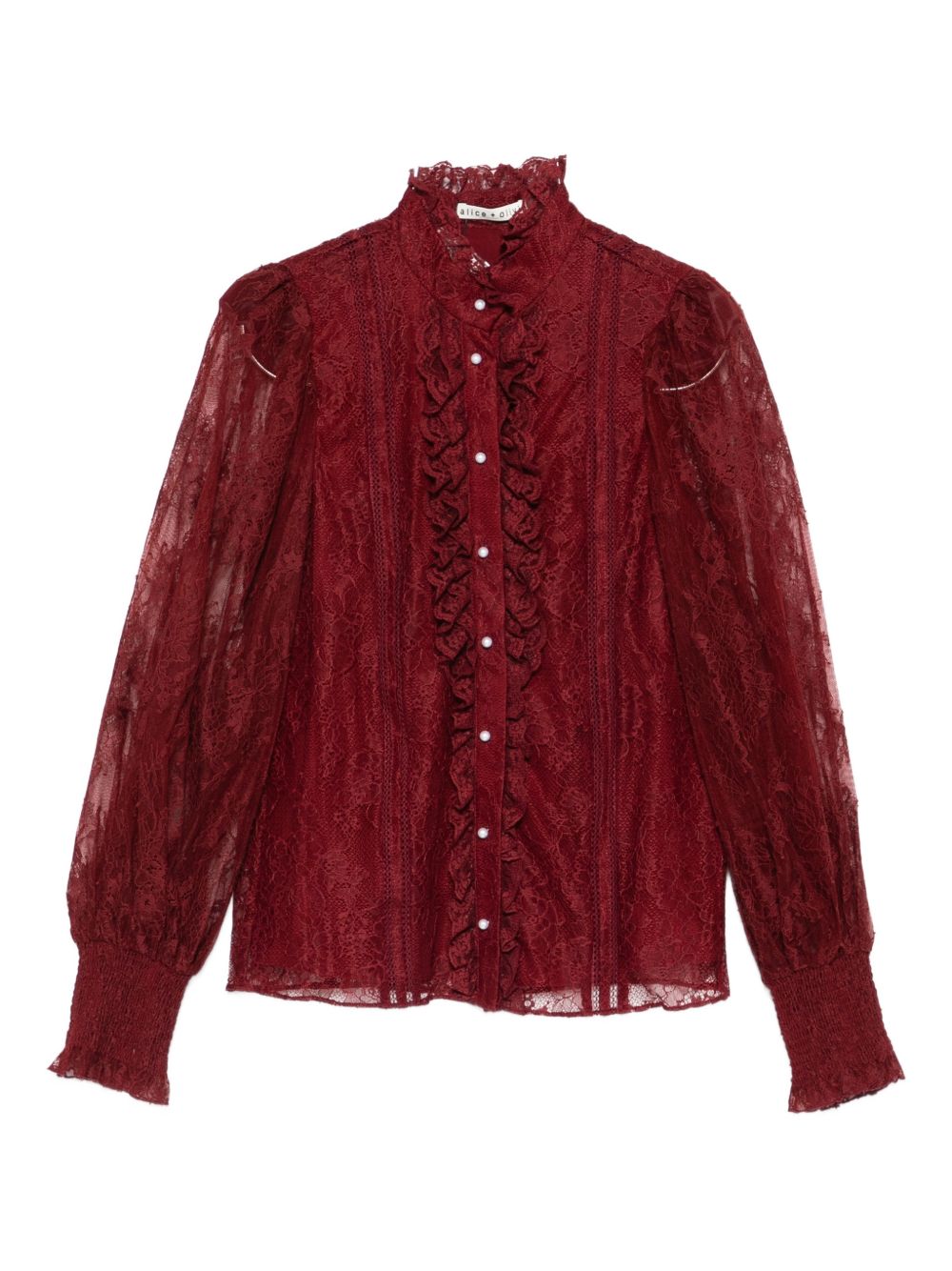 Alice + Olivia Bordeaux Shirt Glam Steals